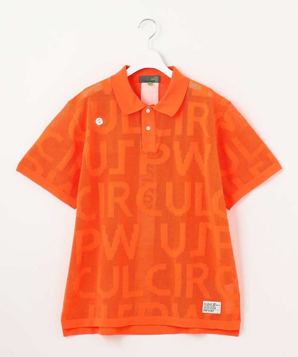 PW CIRCULUS 【手洗い可能】【UNISEX】ニットメッシュポロ ゴルフ 