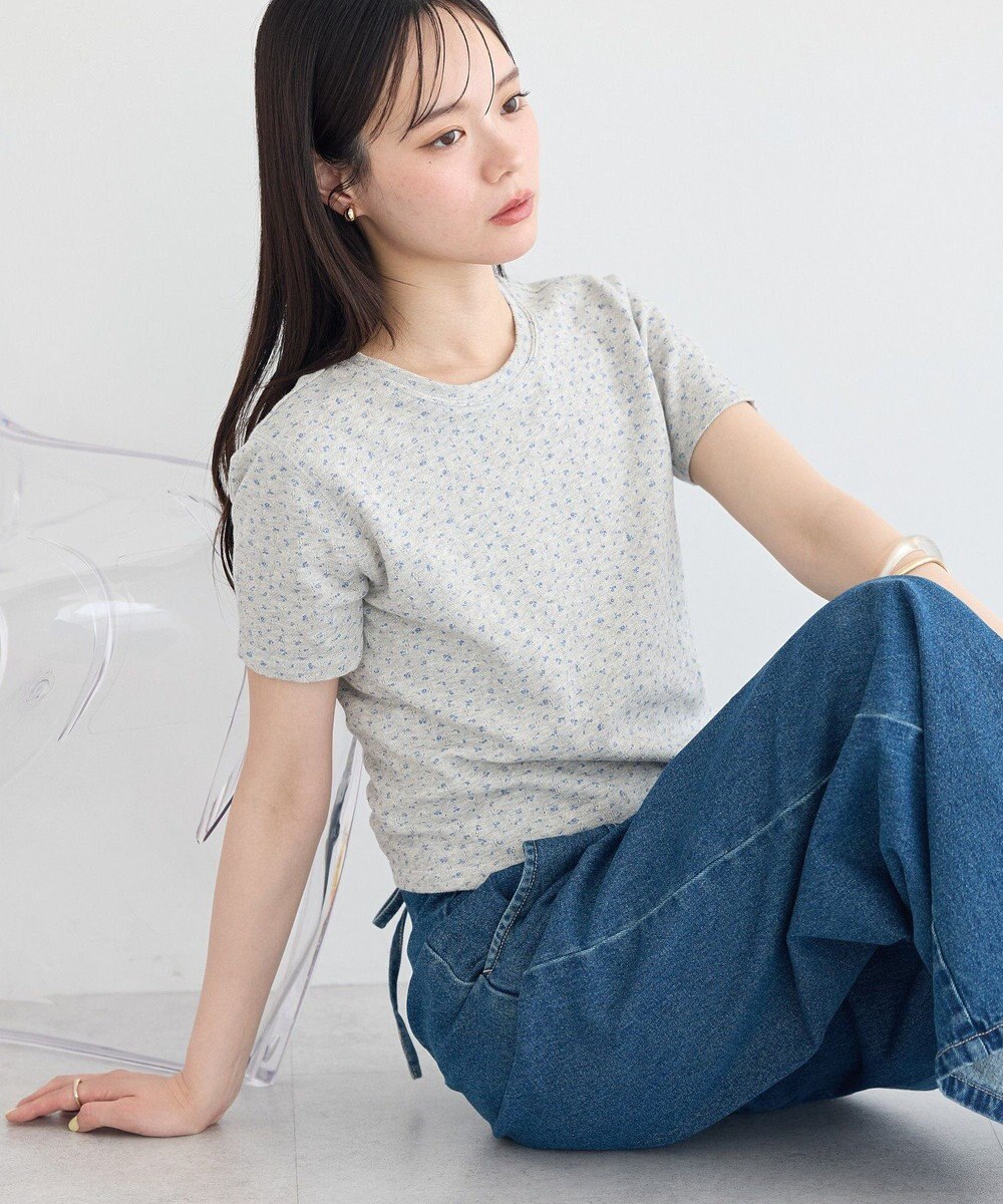earth music&ecology アイレットミニ裏毛Tシャツ 