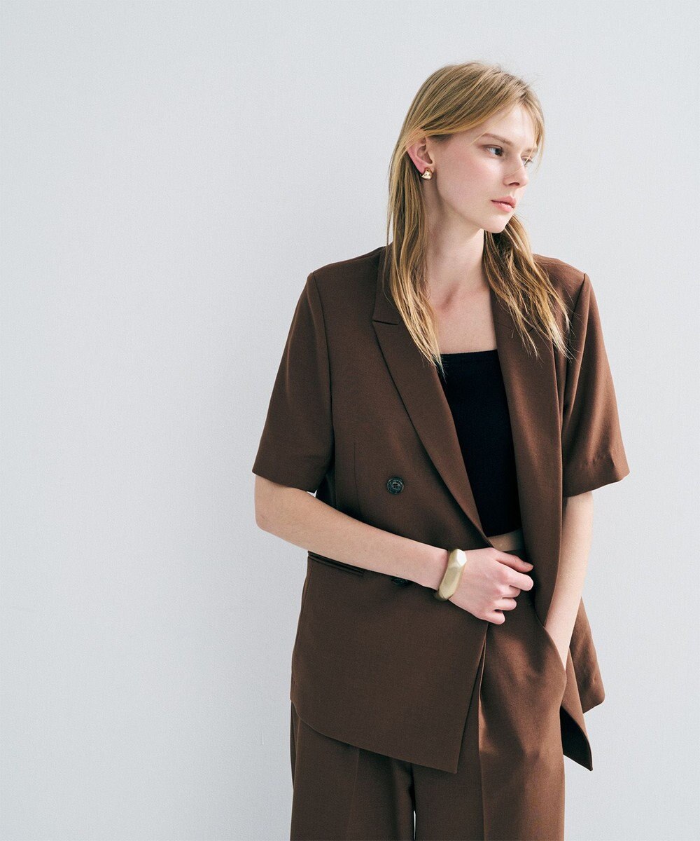 uncrave ウォッシャブルドライサップ ハーフスリーブジャケット 