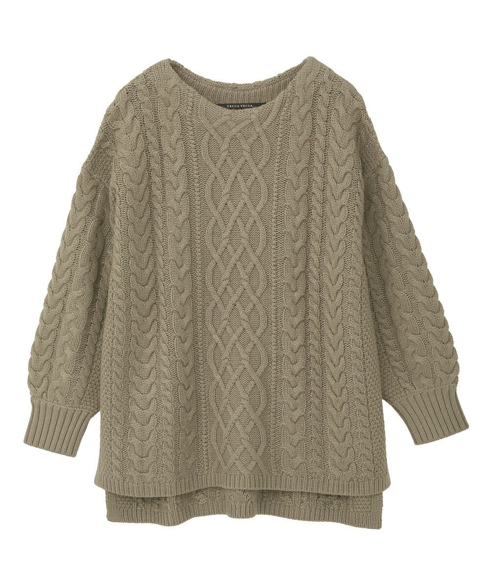 YECCA VECCA ケーブルニット 