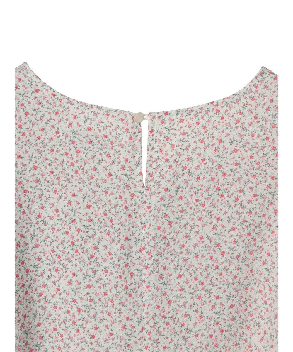 earth music&ecology 袖ドロストフラワーワンピース 