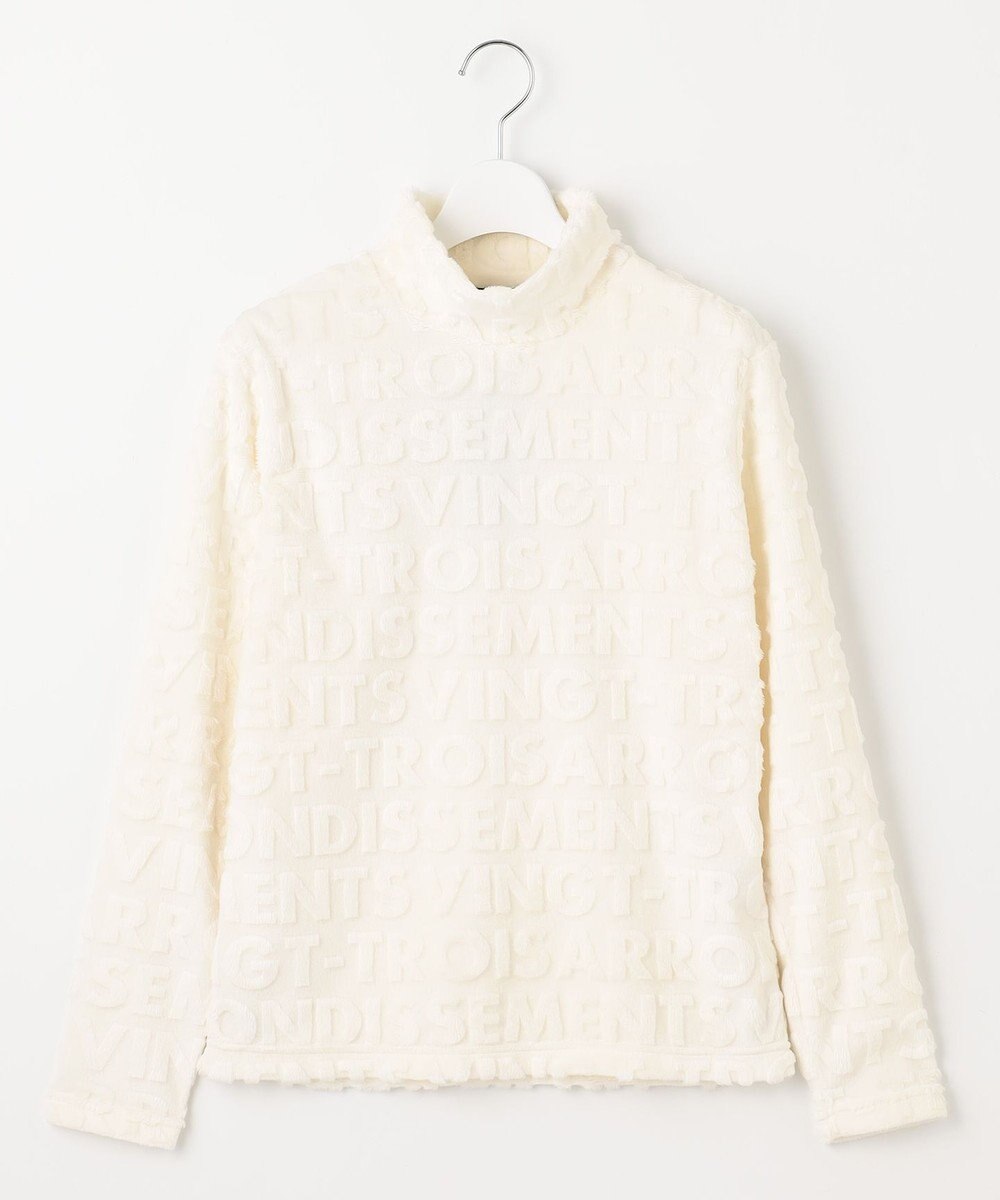 23区GOLF 【WOMEN】フェイクファーロゴモックネック 