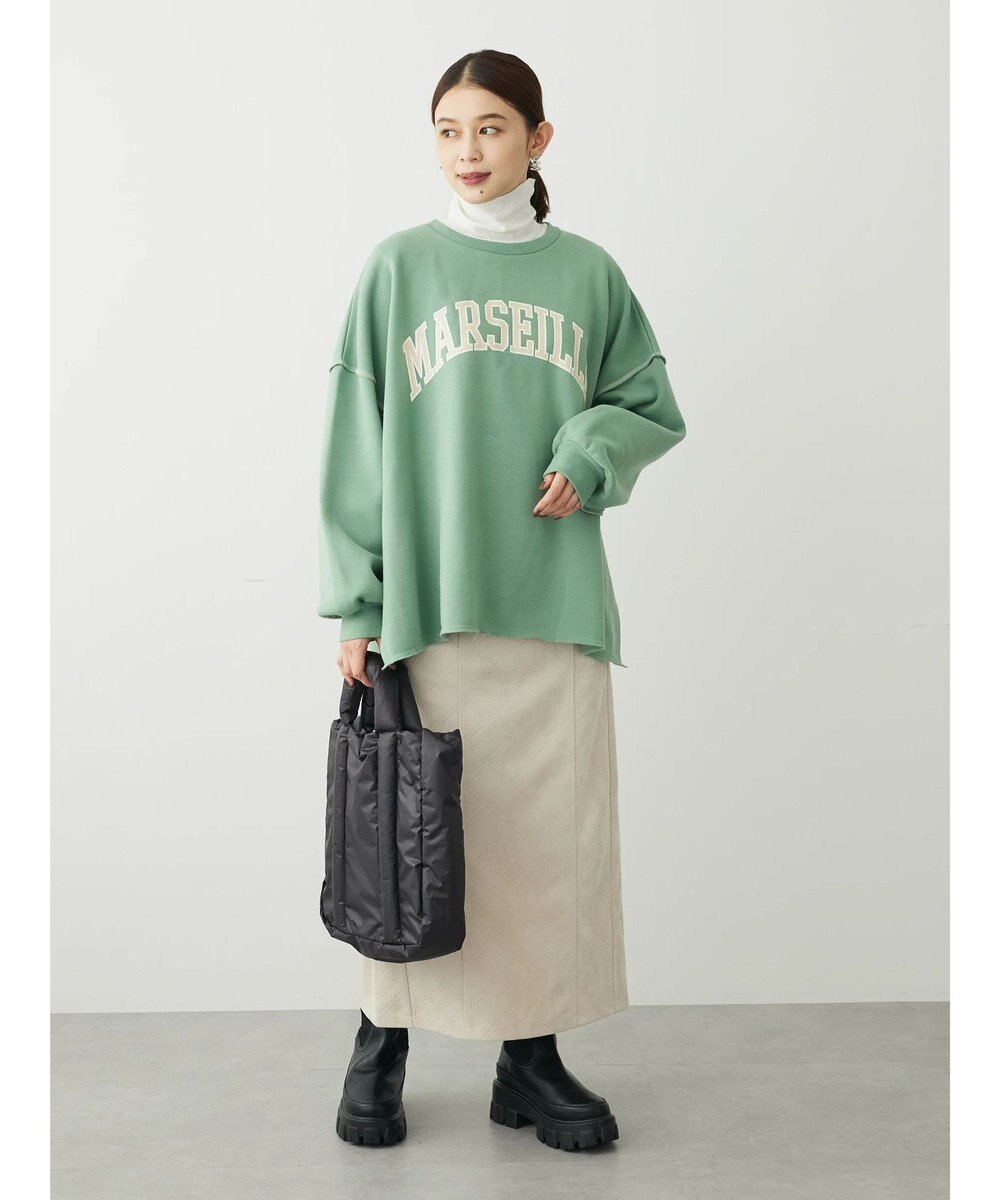 Green Parks ・ＲＡＹ　ＣＡＳＳＩＮ　ロゴｐｔカラーステッチスウェット 