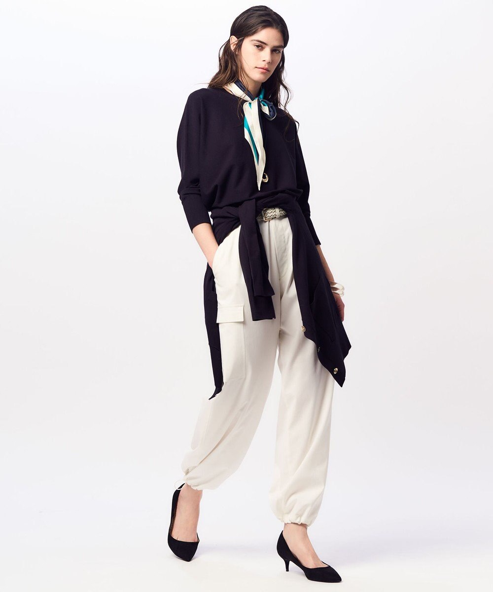 23区 【洗える】コンフォートストレッチ ドルマン ニット 