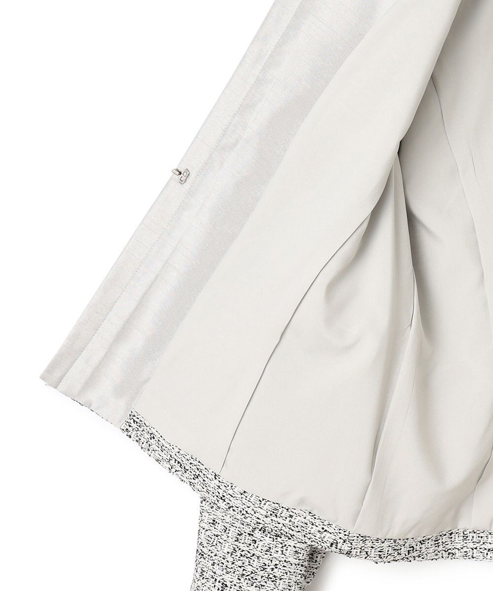 23区 L 【セットアップ対応】シャインツイードストレッチ ノーカラー ジャケット 