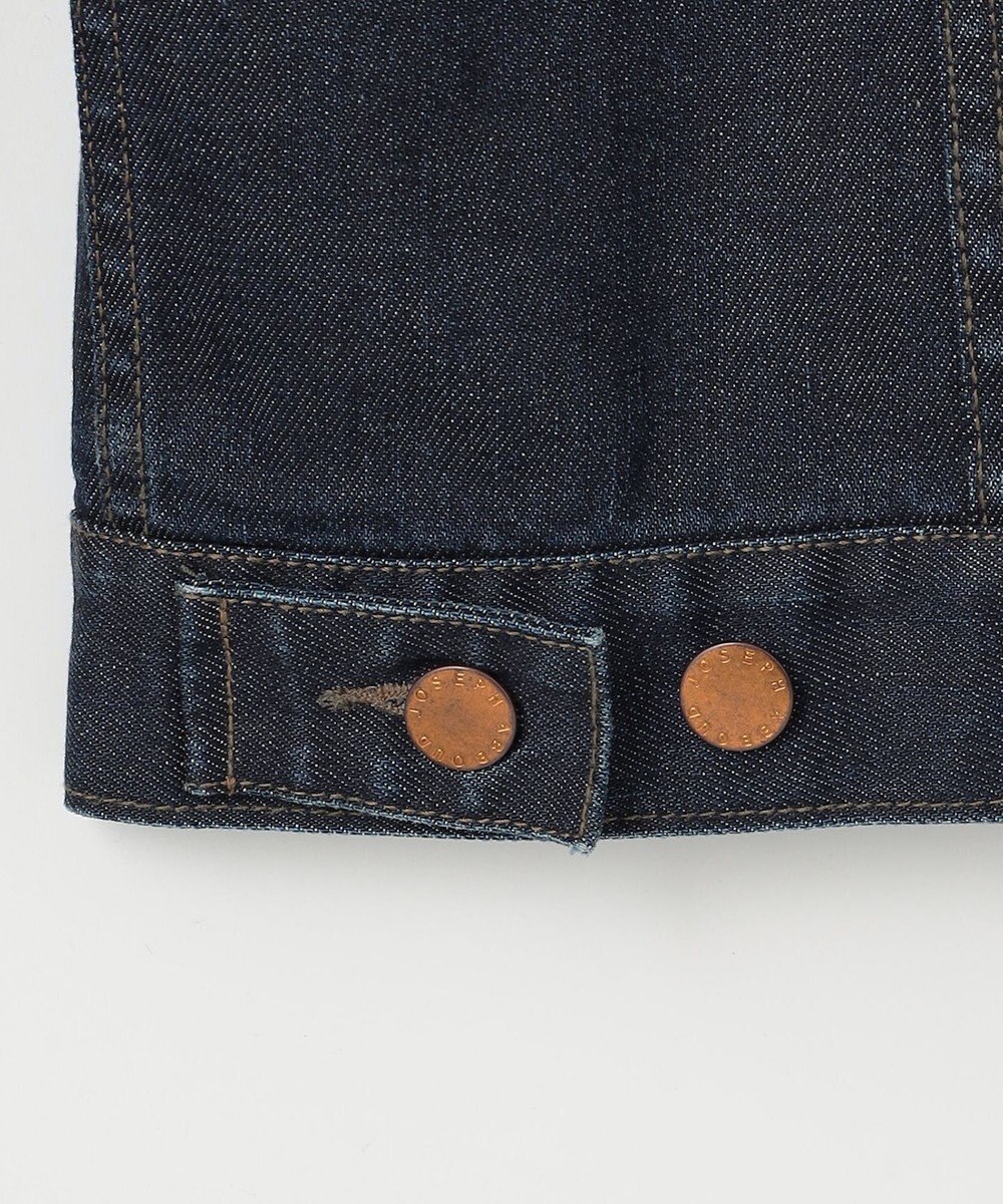 JOSEPH ABBOUD 【軽量/ストレッチ/JAPANファブリック/きれいめ】コーテッドストレッチデニム ジャケット 