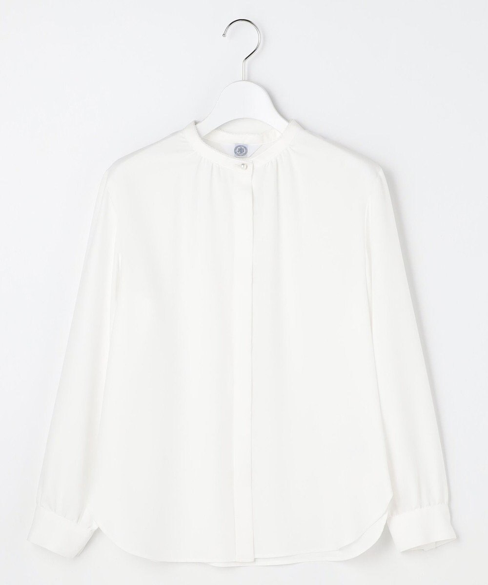 J.PRESS LADIES S ヌーディスバックサテン ブラウス 