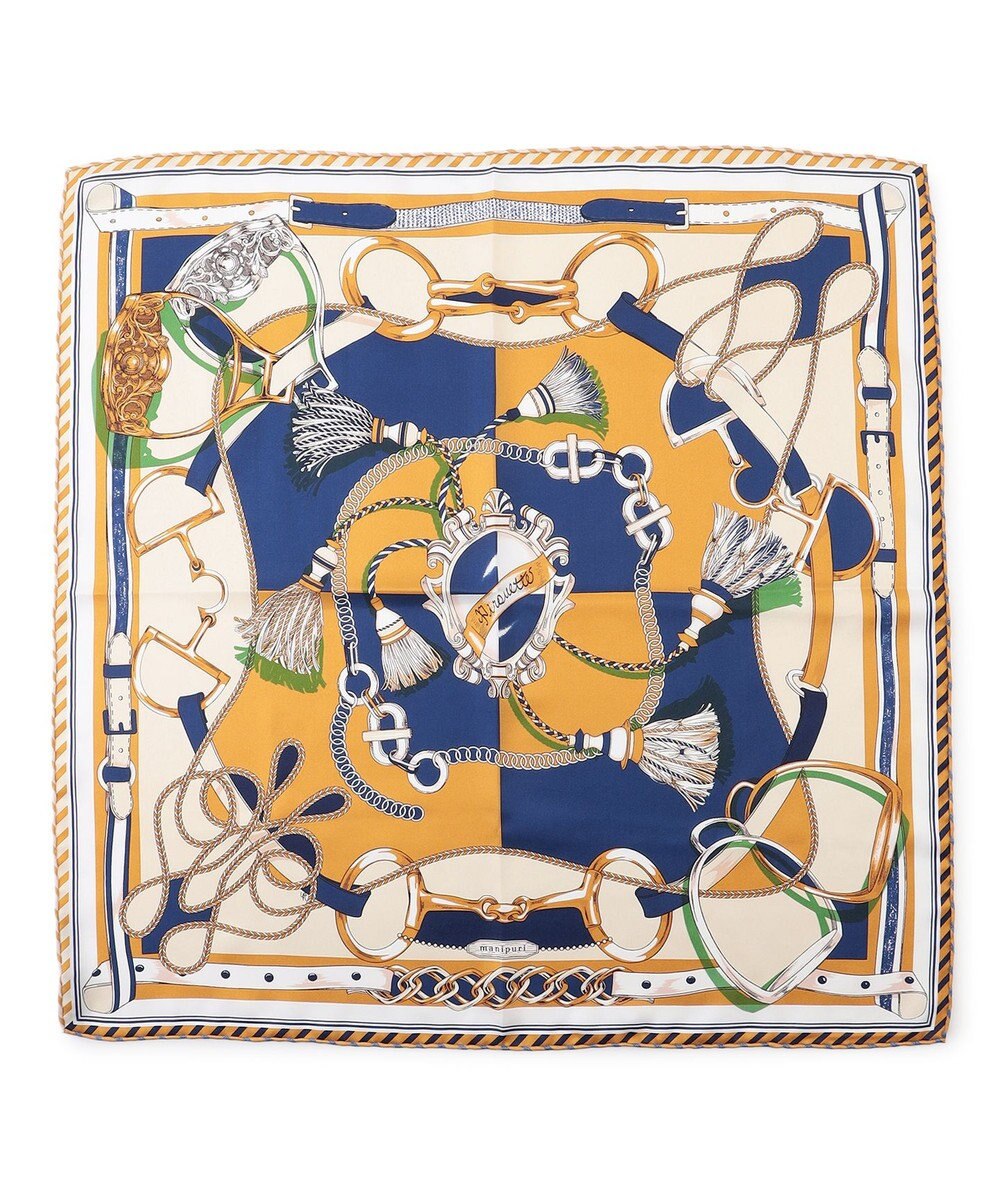 23区 manipuri ピルエットモチーフ シルク スカーフ 