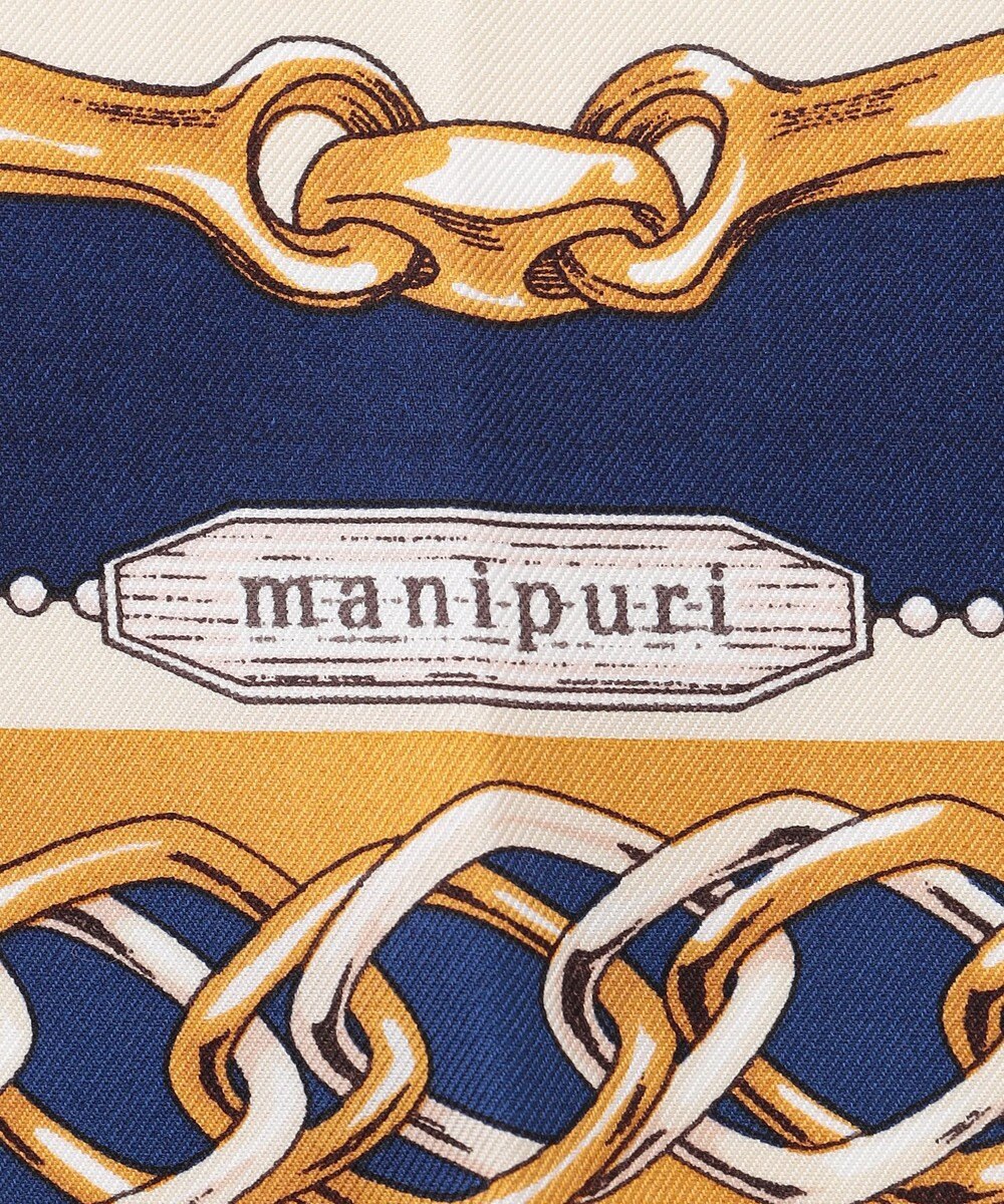 23区 manipuri ピルエットモチーフ シルク スカーフ 