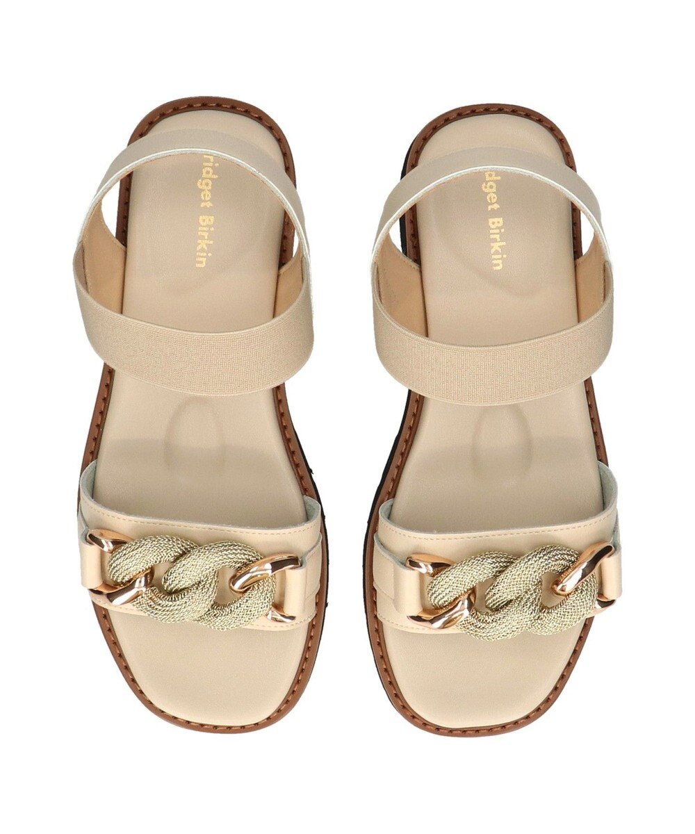Bridget Birkin 【Bridget Birkin】キラキラチェーンアクセントサンダル 