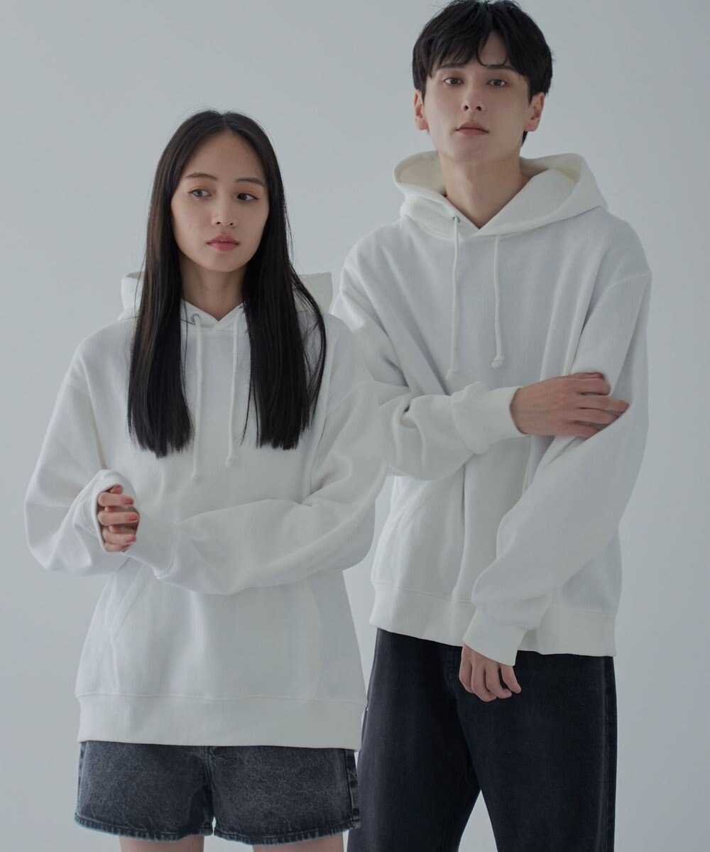 WEGO 【ユニセックス着用ITEM/裏起毛】リラックスフィットスウェットプルパーカー 