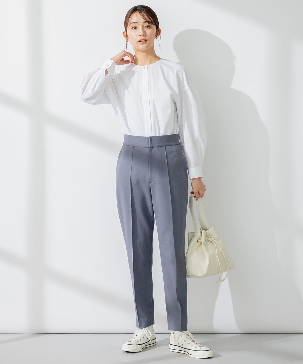 組曲 【洗える・ウエストゴム仕様】2WAYストレッチテーパード パンツ 