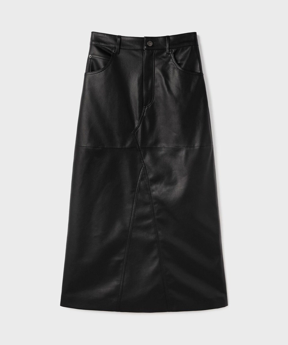 GRACE CONTINENTAL フェイクレザータイトスカート 