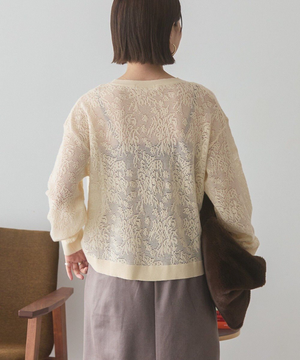 AMERICAN HOLIC レース編みニットプルオーバー 