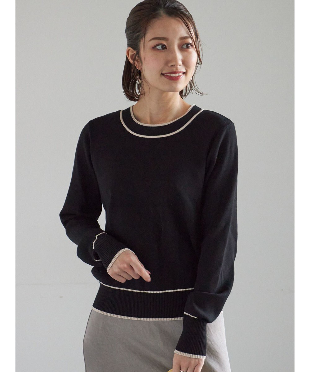 Te chichi 前後2WAYボウタイニットプルオーバー 