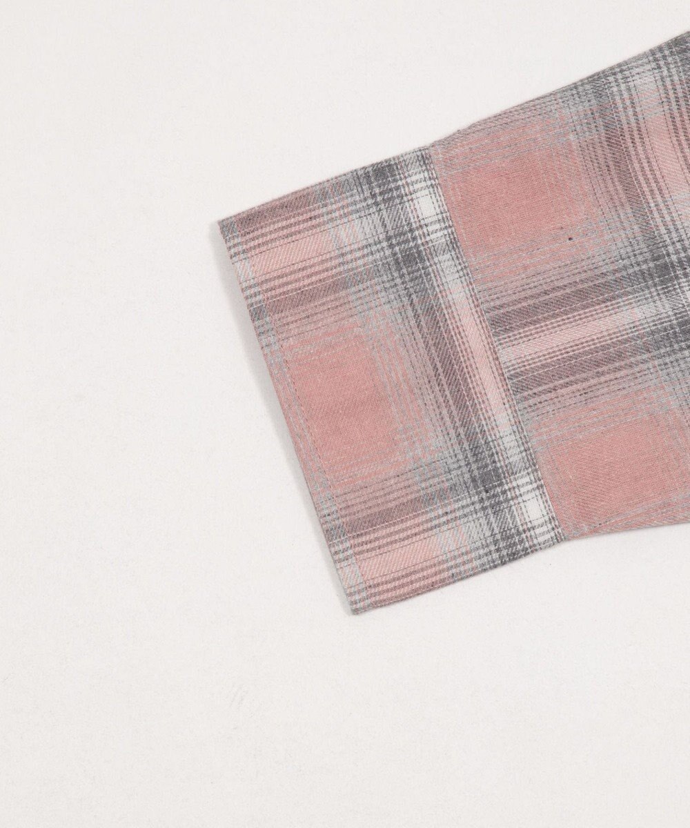 WEGO 【ユニセックス着用ITEM/SMLサイズ展開】オンブレチェックシャツ（LS） 