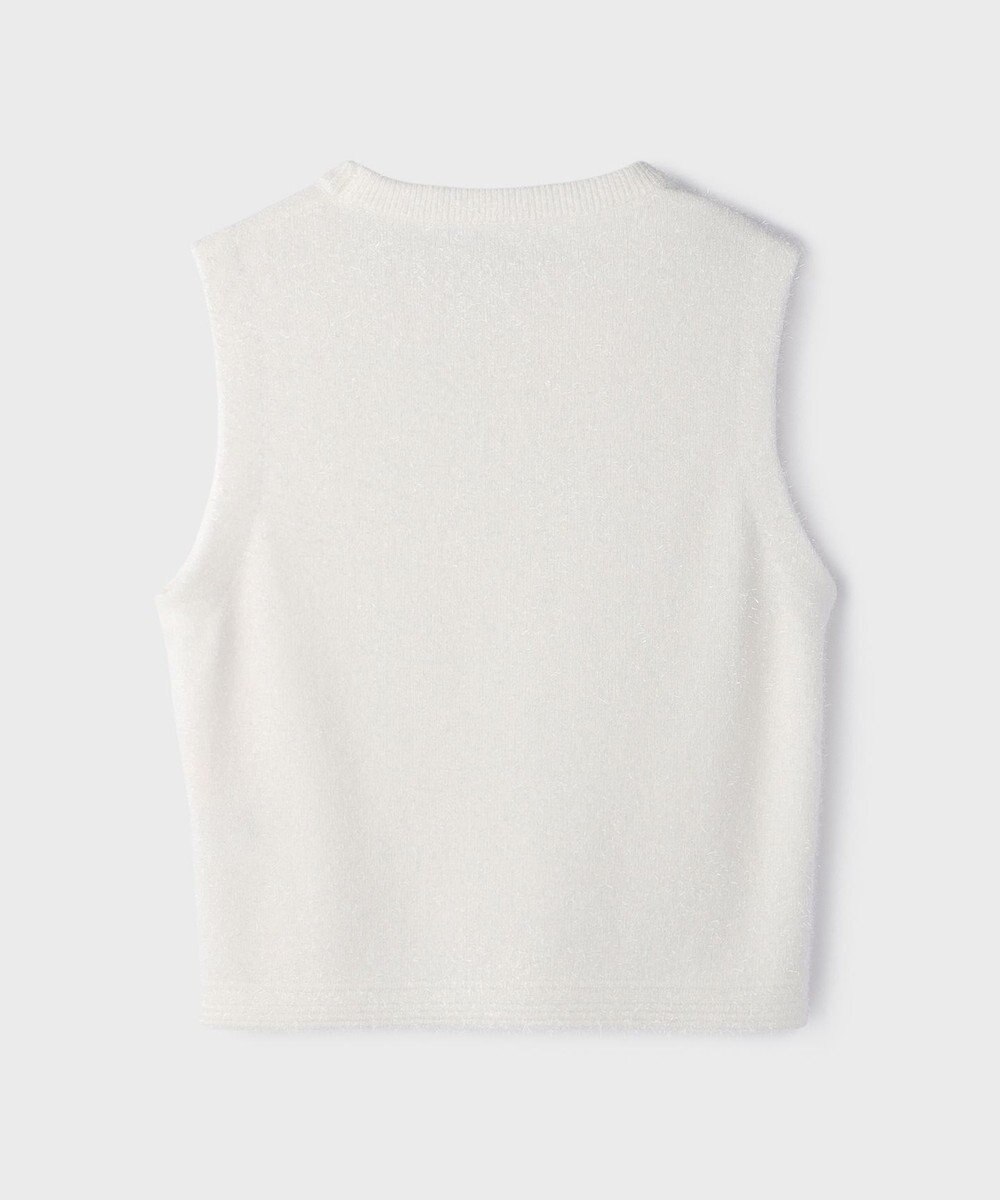 GRACE CONTINENTAL ラメフェザ－ニットトップ 