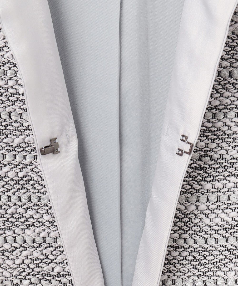 自由区 S カラミツイードノーカラー ジャケット 