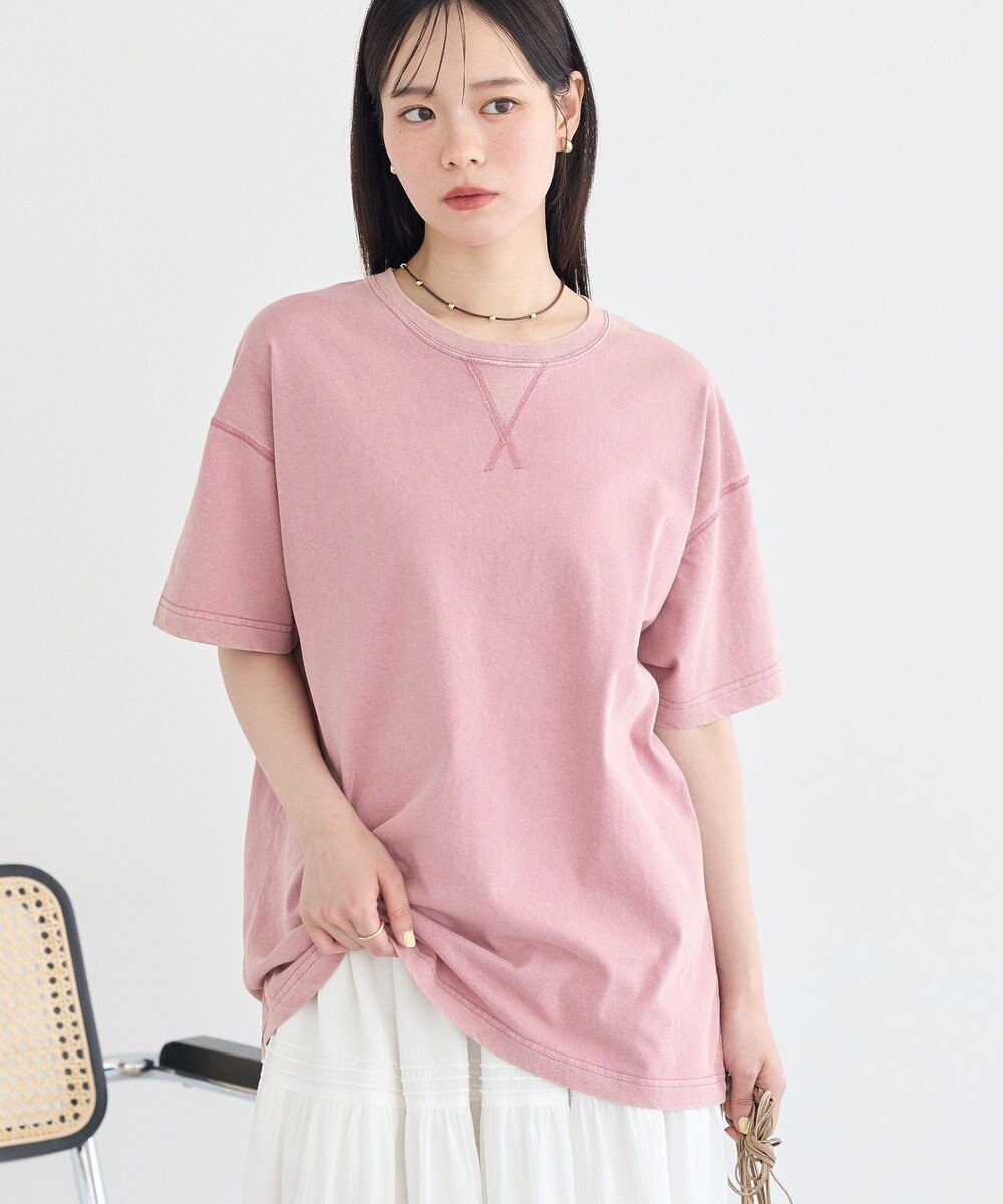 earth music&ecology ピグメント風Tシャツ 