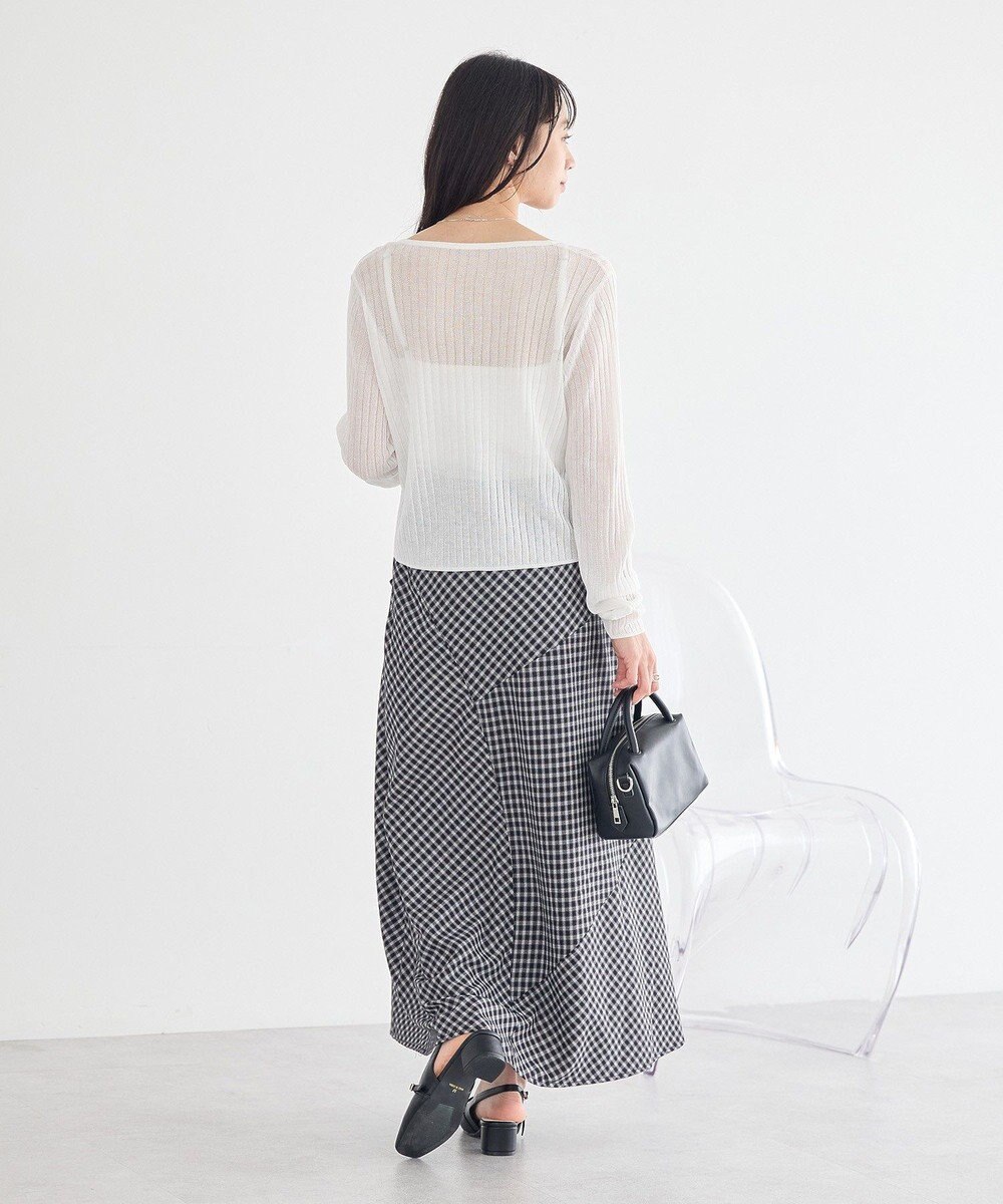 earth music&ecology シアーリブカーディガン 