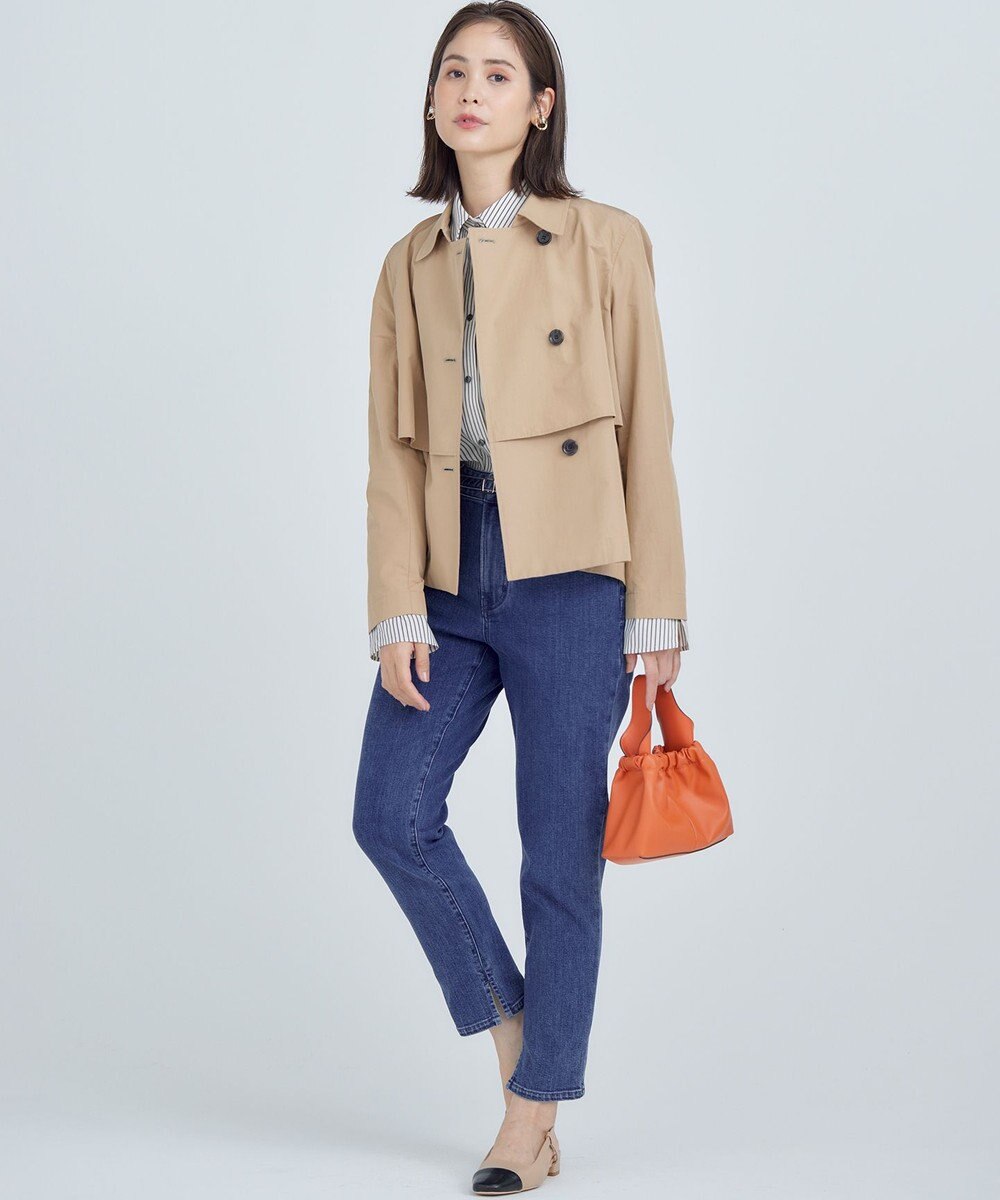 組曲 L タイプライター ショートトレンチコート 