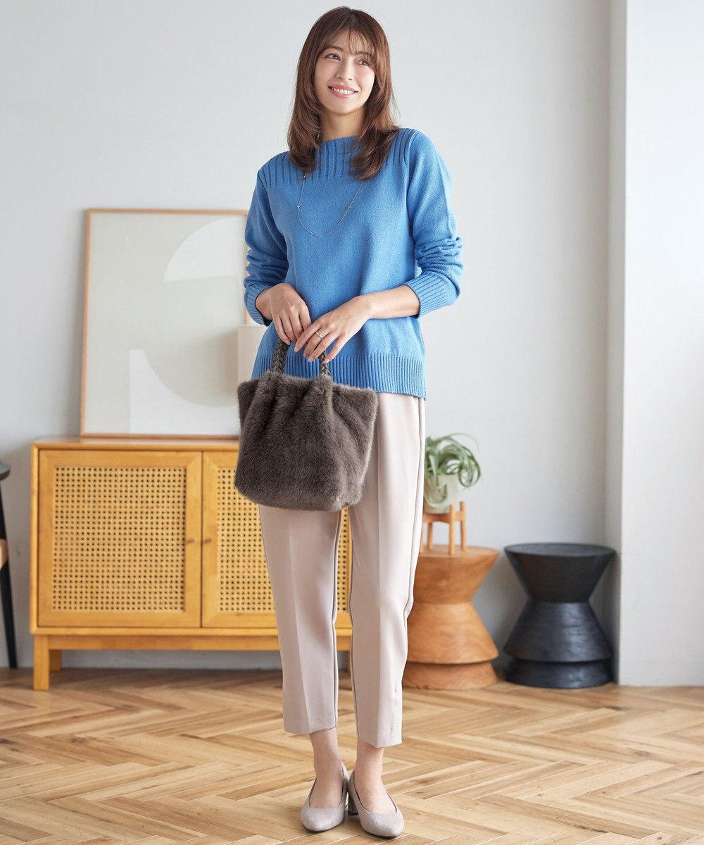 Tiaclasse 三つ編みハンドルファーバッグ 