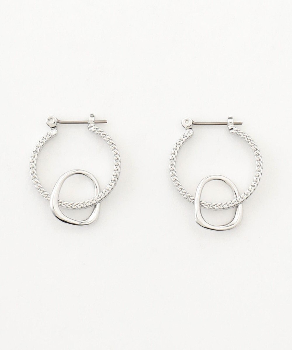 ICB チェーンフープピアス 