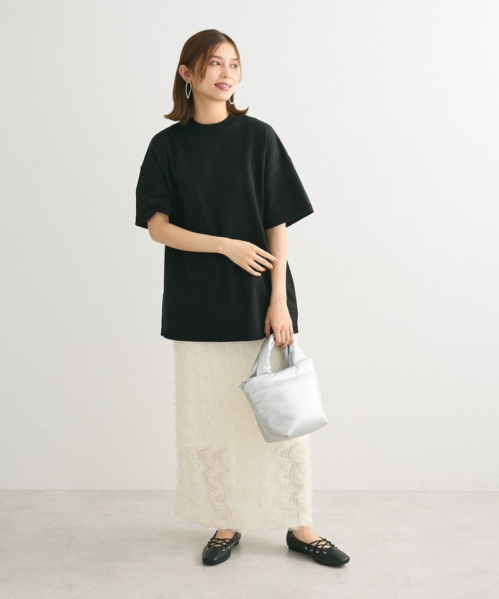 Green Parks ・ＡＮＤＳＥＡＲＣＨ　ニット５分袖プルオーバー 