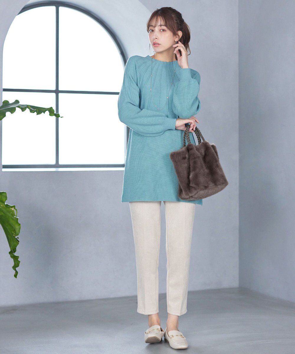 Tiaclasse 三つ編みハンドルファーバッグ 