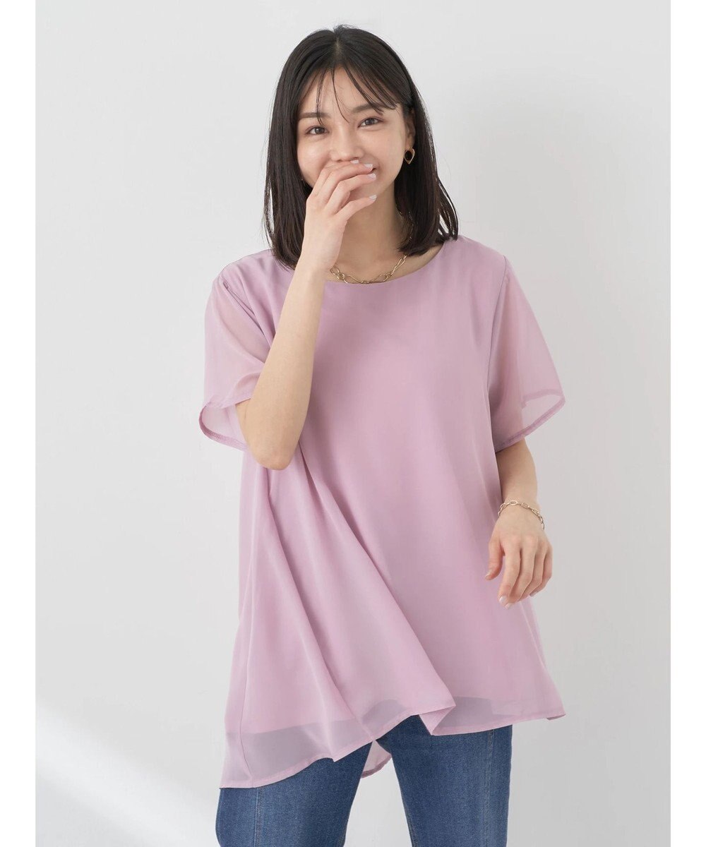 earth music&ecology シアードッキングＡラインチュニック 