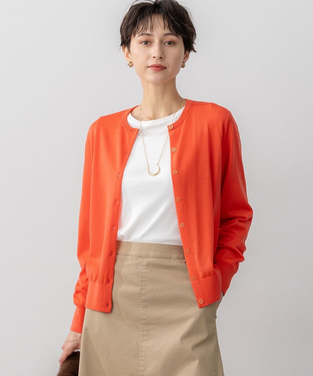 23区 S 【洗える】サステナブルウール ベーシック カーディガン 