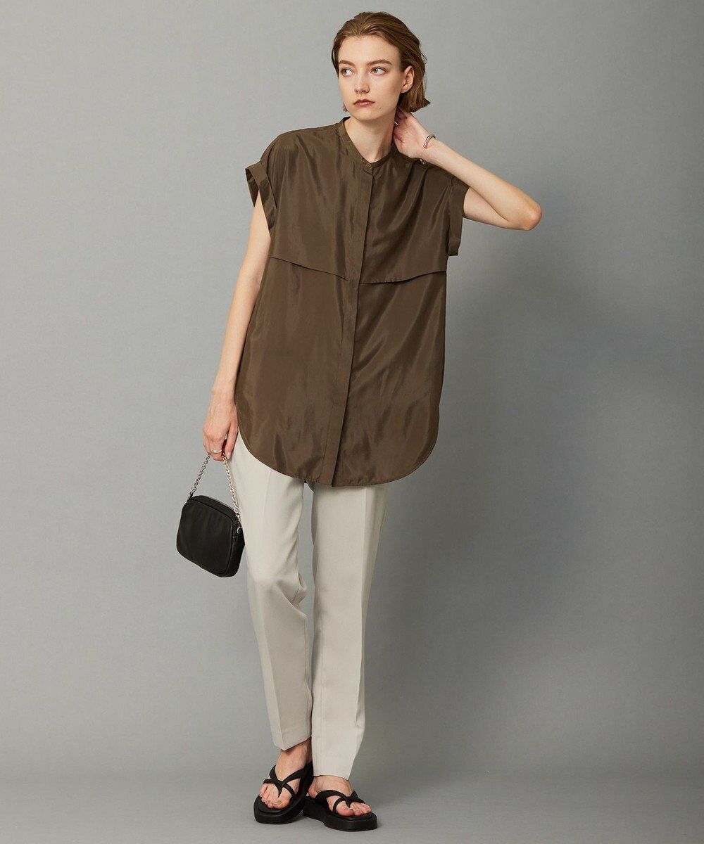 ICB 【接触冷感・UVケア・速乾・洗える】FluidBackSatin ドロストパンツ 