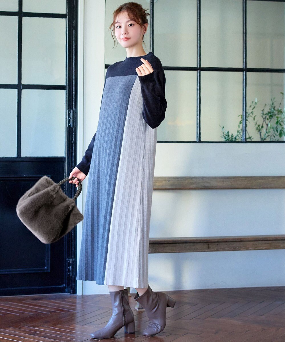 Tiaclasse 三つ編みハンドルファーバッグ 