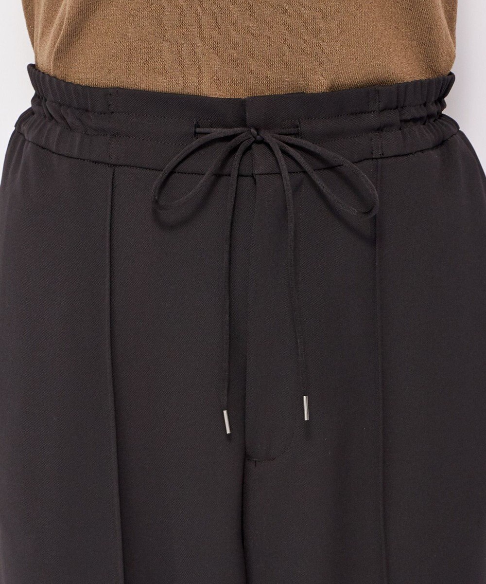 uncrave 【uncrave WHITE】ドレーピーツイル リブパンツ 