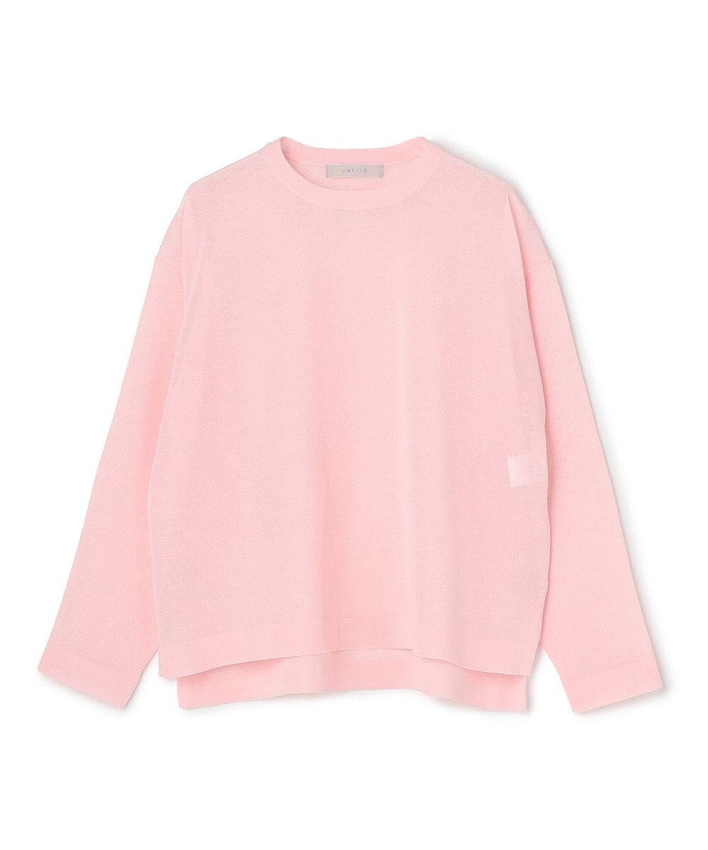 UNFILO シアーフォルムニット クルーネック 