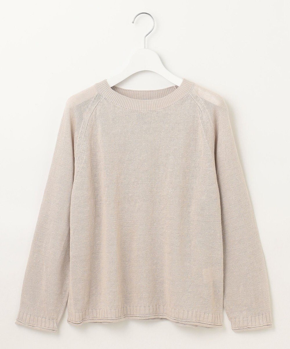 J.PRESS LADIES 【洗える・吸水速乾】MERCERIZED CORD LINEN ニット 