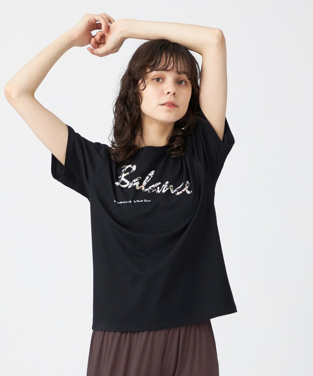 Chacott Chacott BALANCE BALANCE ロゴTシャツ ブラック