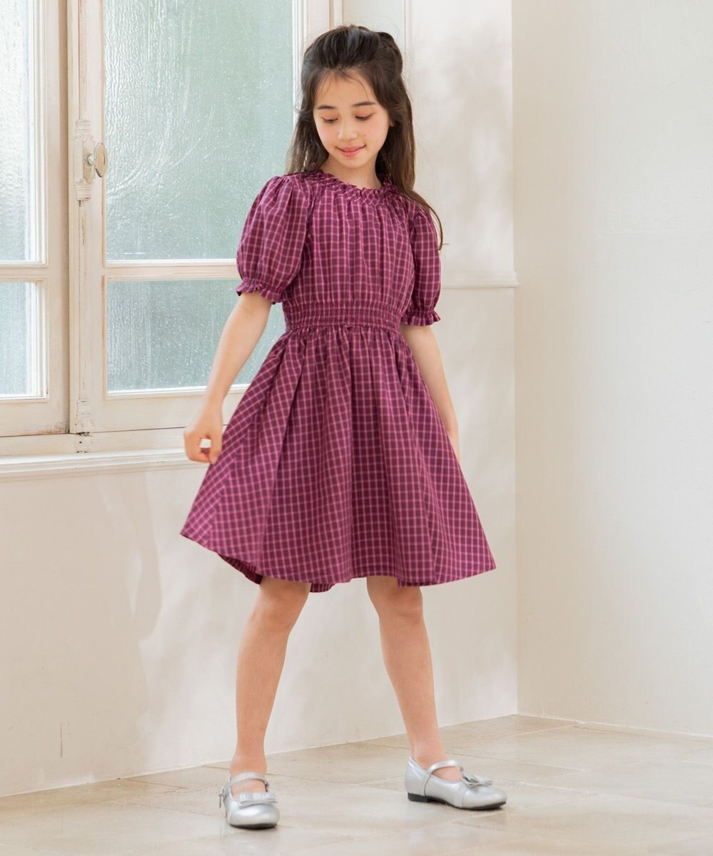 組曲 KIDS 【110-140㎝】チェック ワンピース 