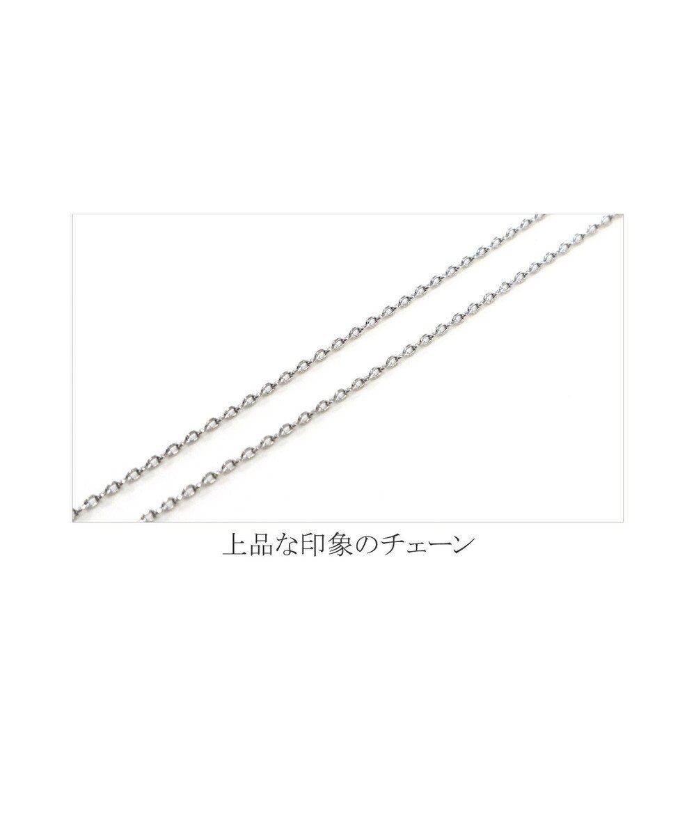 Tiaclasse 【日本製】大人上品なフラットカーブバーネックレス 