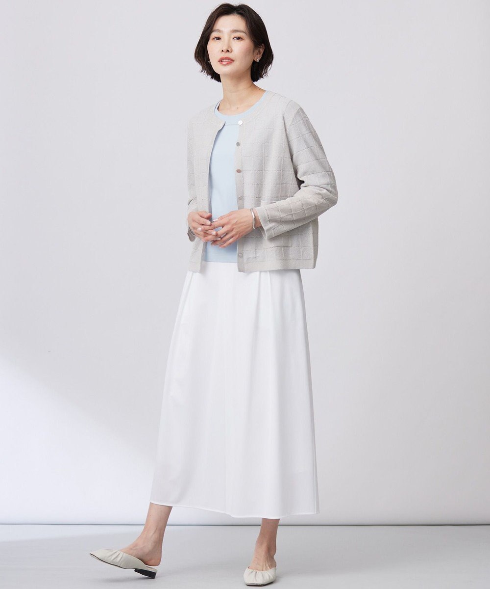 J.PRESS LADIES 【WEB限定カラーあり・洗える】トリコットジャージー フレアーパンツ 