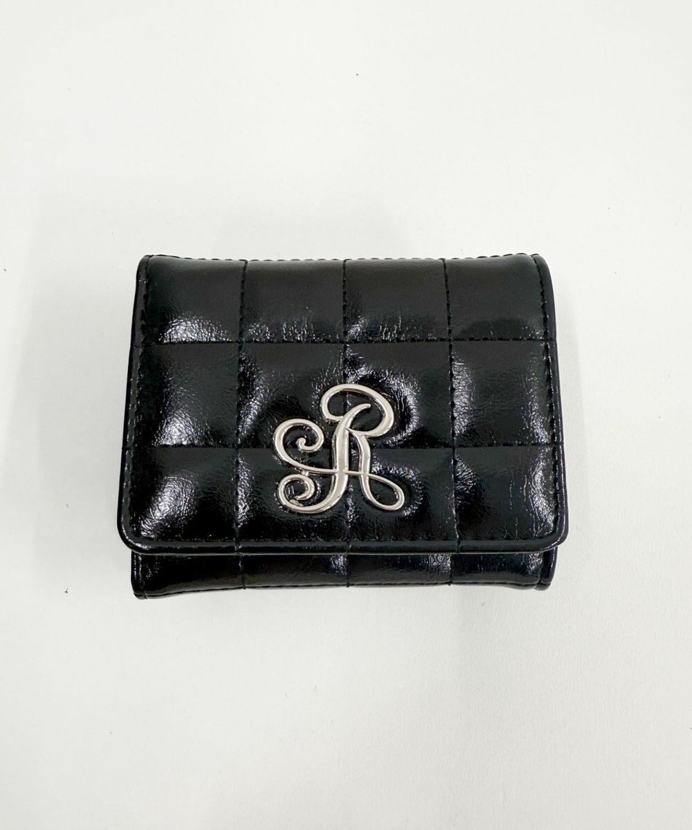 WEGO イニシャルパーツキルティングガマ口ウォレット 