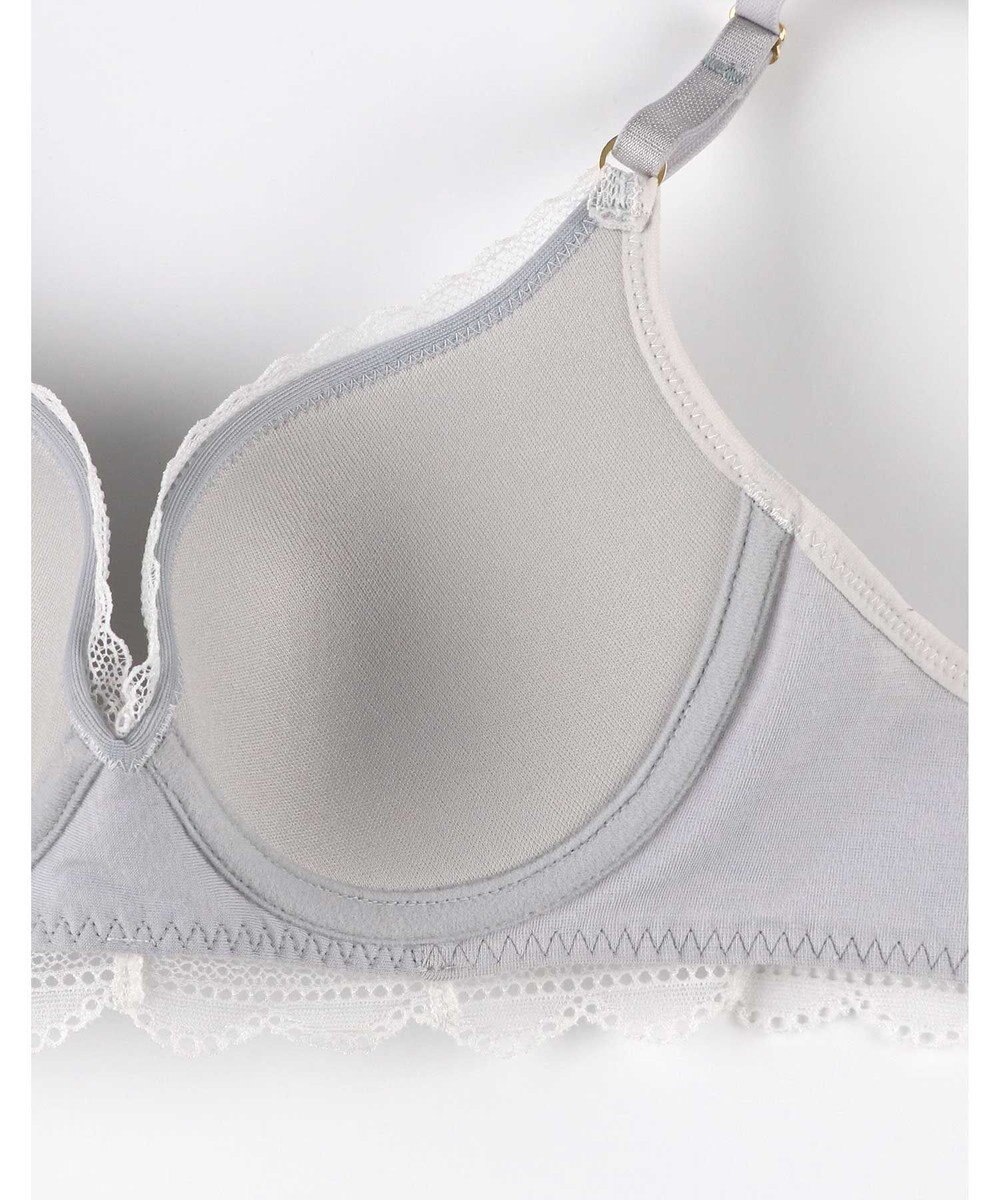 une nana cool 【リニューアル】 しなやかにフィット ポルカドットモールド 3/4カップブラ 