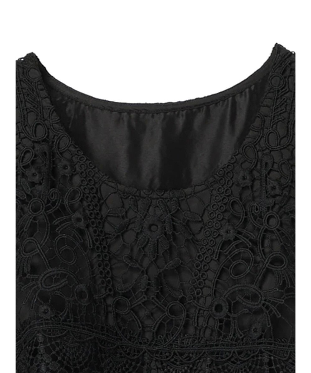 earth music&ecology レースチュールプリーツワンピース 