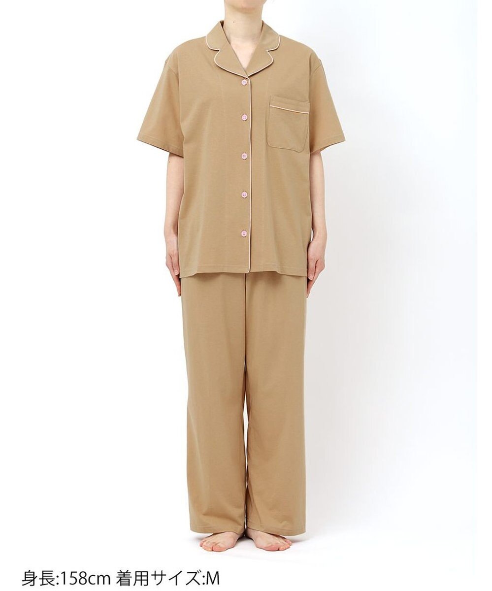 une nana cool 【綿100%】70/2 天竺 半袖開襟パジャマ MADE WITH LIBERTY FABRIC 