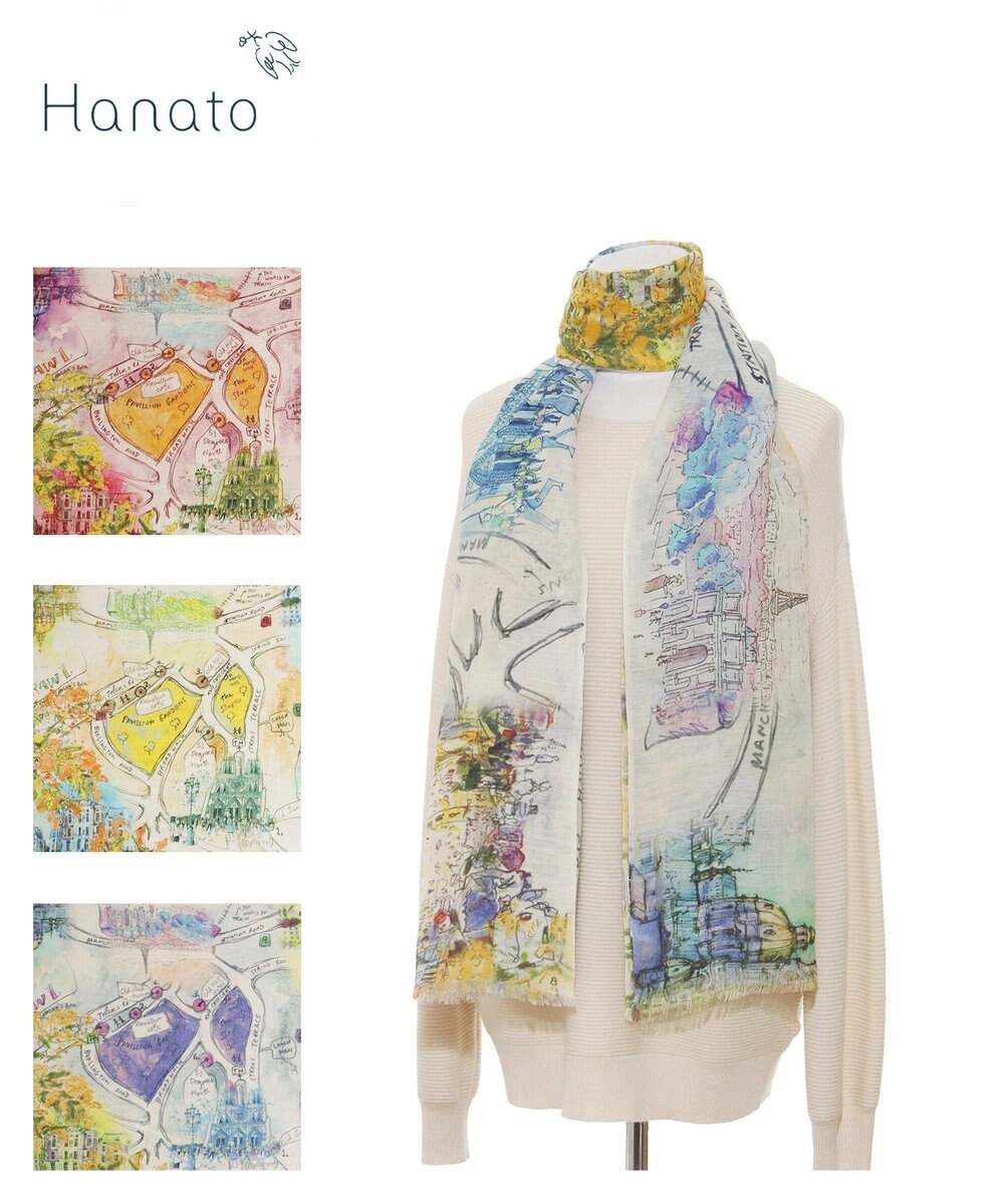 MOONBAT ハナト (Hanato) シルクコットンストール タウンマップ 