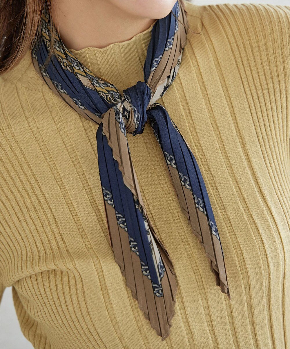 Tiaclasse 【選べる柄タイプ】プリーツスカーフ 