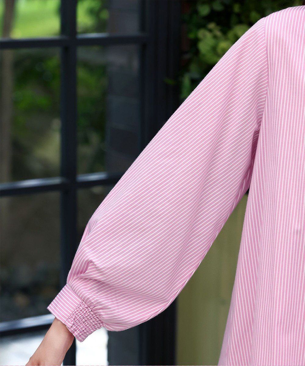 Tiaclasse 【洗える】パフスリーブチュニックブラウス 