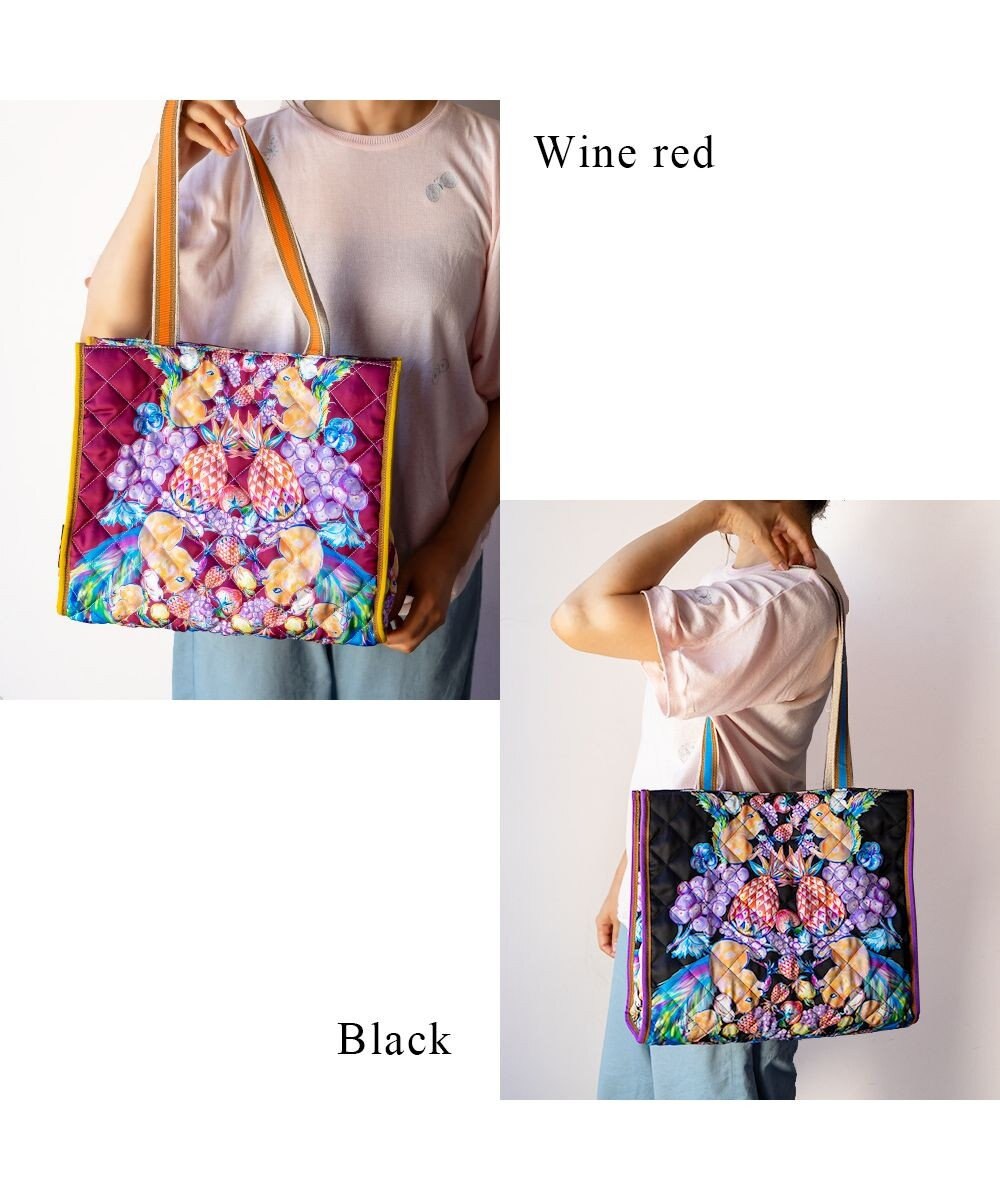 tsumori chisato CARRY tcアニマルキルト トートバッグ 