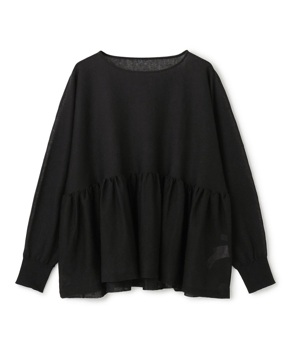 UNFILO シアー ペプラムニット 