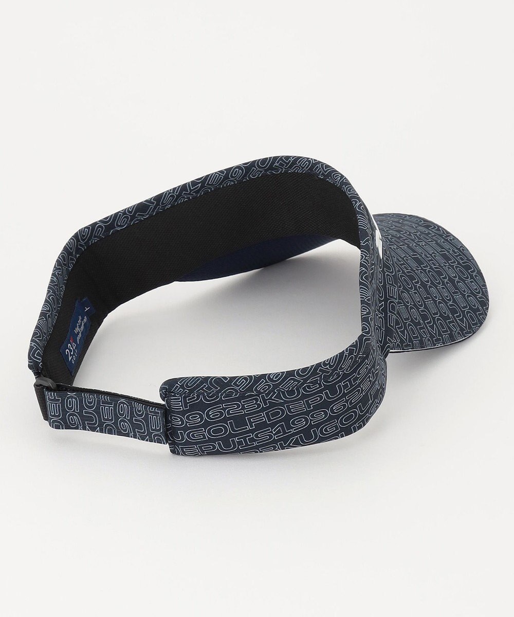 23区GOLF 【UNISEX】ロゴ総柄  ラウンディッシュ サンバイザー 